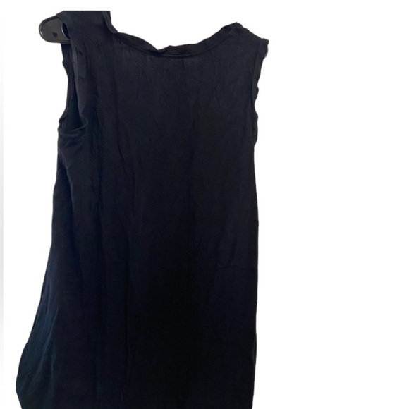 Anthropologie Cloth & Stone Medium black dress w tiny ruffles $50 - Picture 2 of 5